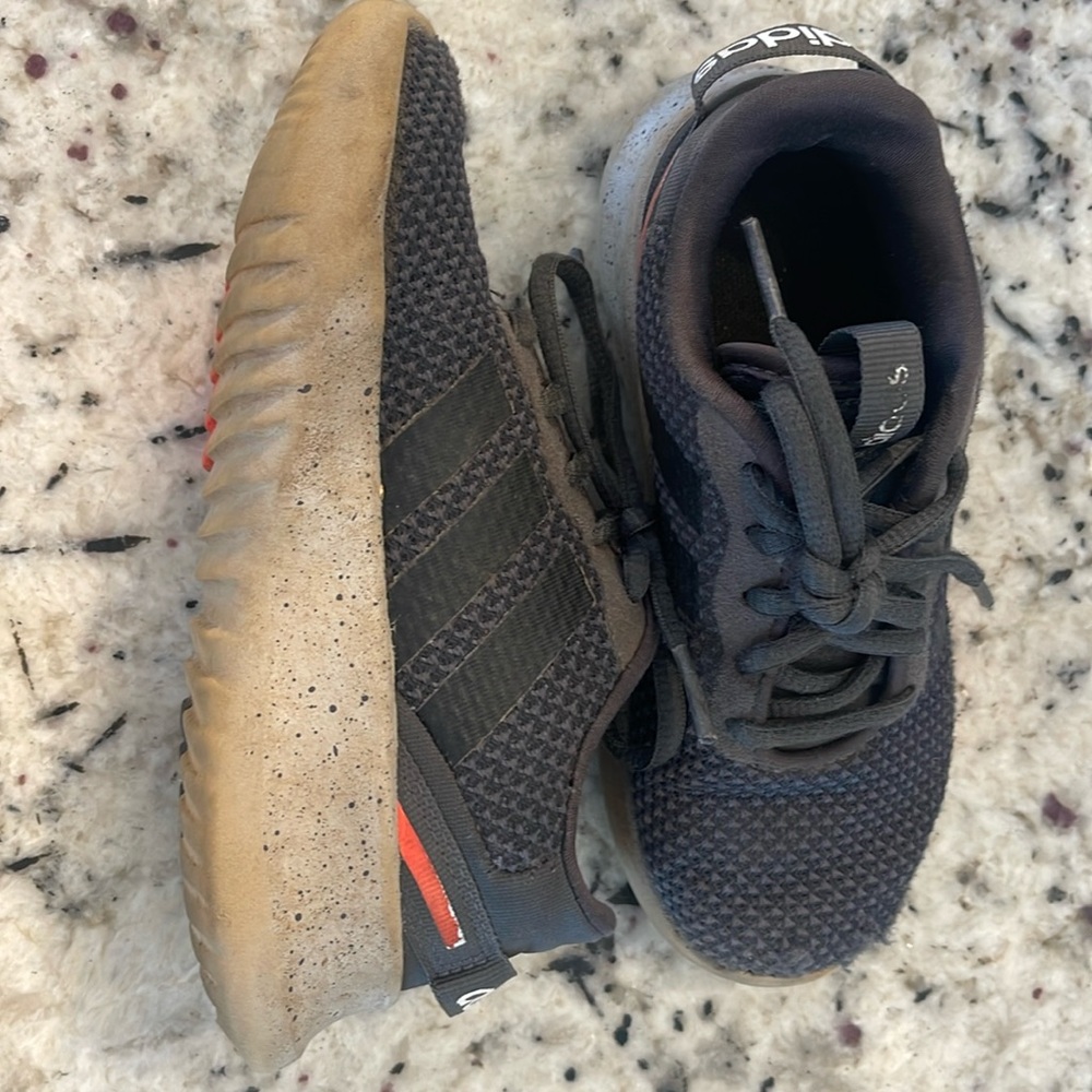 Little boys size 11 adidas shoes